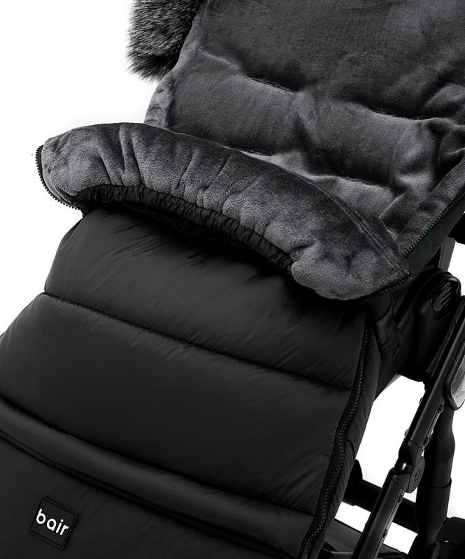 Зимовий конверт Bair Arctic з подовженням  чорний (black noire)