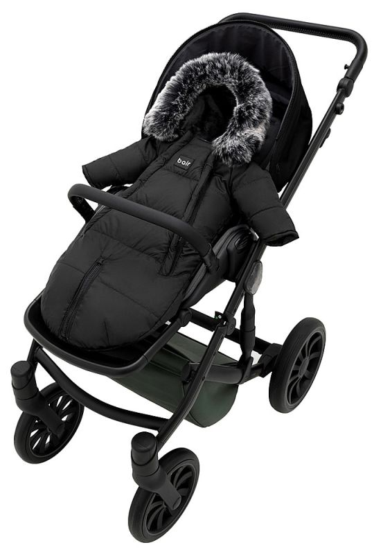 Зимовий конверт Bair North premium  чорний (black noire)