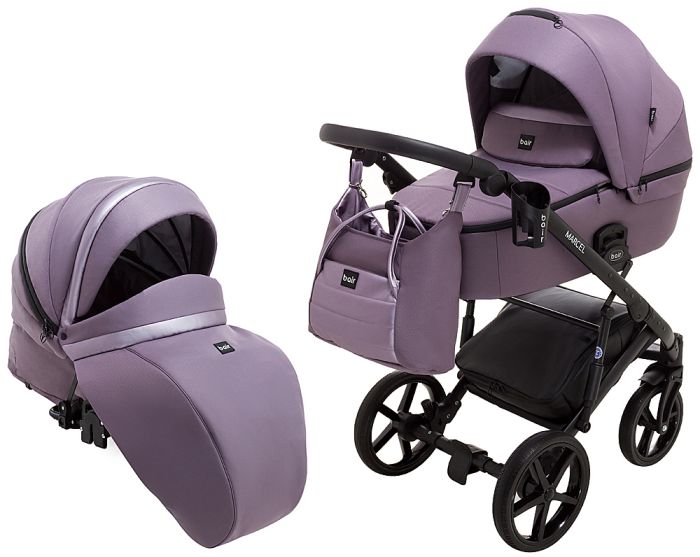 Коляска 2 в 1 Bair Marcel Soft BM-42 сирень