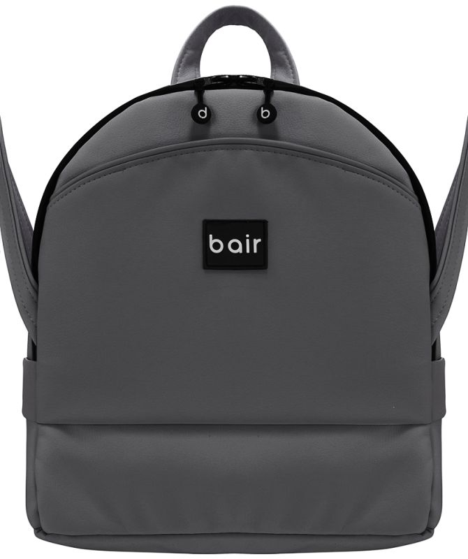 Коляска 2 в 1 Bair Next White кожа 100% 63 серый