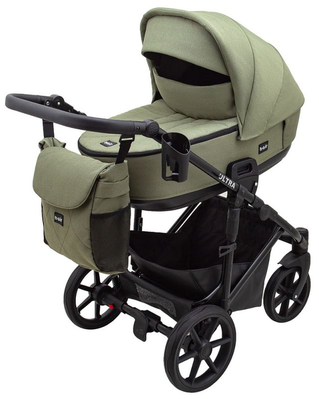 Коляска 2 в 1 Bair Ultra Soft U-816 оливковий