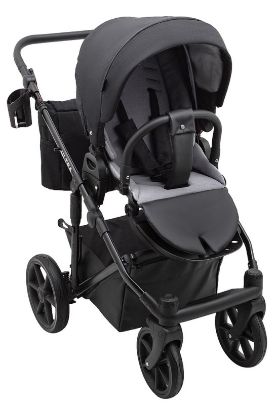 Коляска 2 в 1 Bair Ultra Soft U-452 чорний