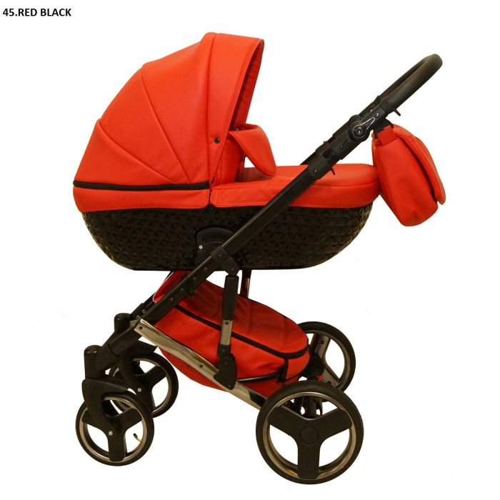 Коляска 2 в 1 Mikrus Crystal 45 красный