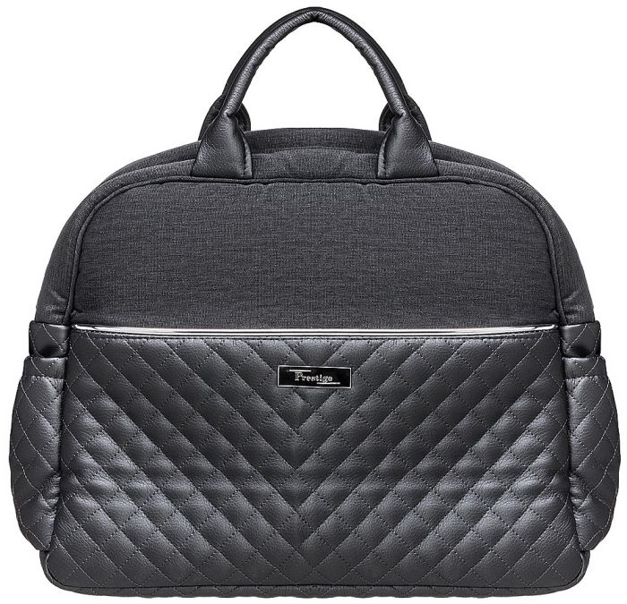 Коляска 2 в 1 класична Roan Marita Prestige (14" білі колеса, хром рама) P231 графіт - графітова (шкіра) перламутр
