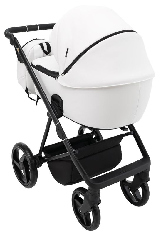 Коляска 2 в 1 Adamex Blanc Eco SA-1 белый
