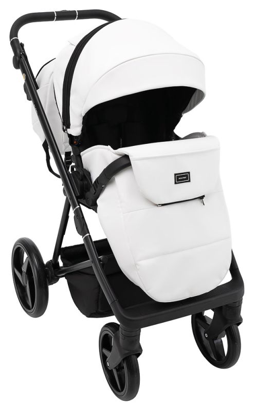Коляска 2 в 1 Adamex Blanc Eco SA-1 белый