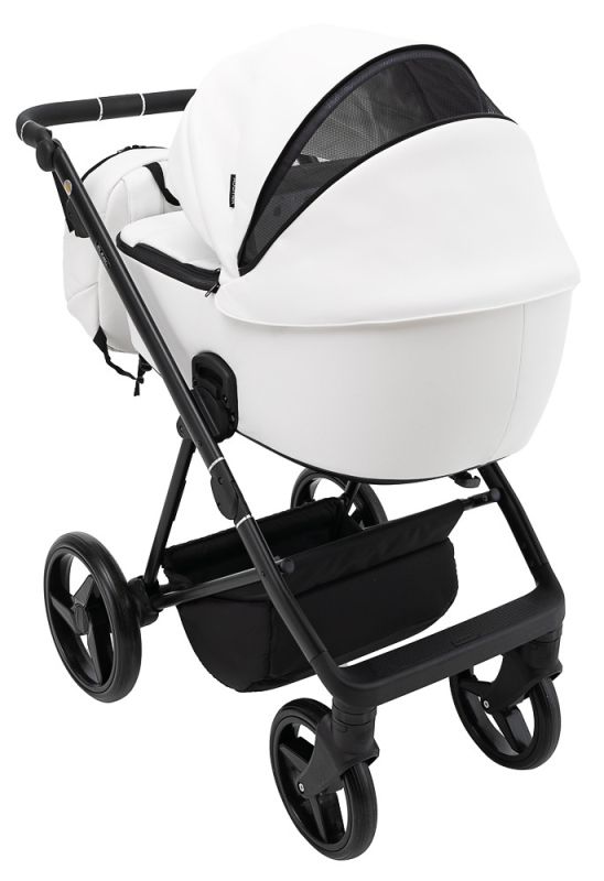 Коляска 2 в 1 Adamex Blanc Eco SA-1 белый