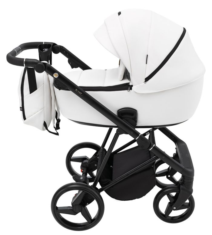 Коляска 2 в 1 Adamex Blanc Eco SA-1 белый