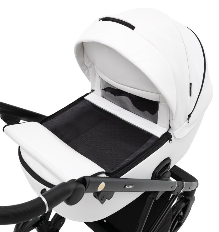 Коляска 2 в 1 Adamex Blanc Eco SA-1 белый