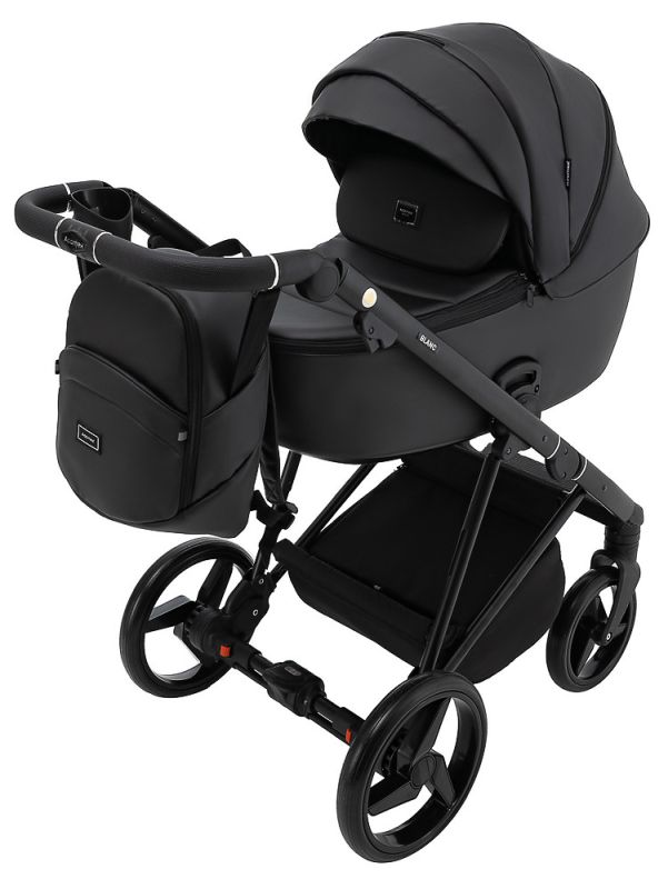 Коляска 2 в 1 Adamex Blanc Eco SA-2 черный