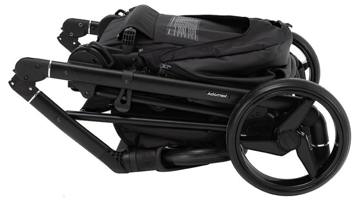 Коляска 2 в 1 Adamex Blanc Eco SA-2 черный