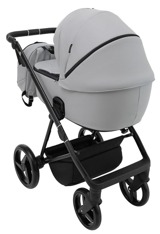 Коляска 2 в 1 Adamex Blanc Eco SA-3 светло-серый