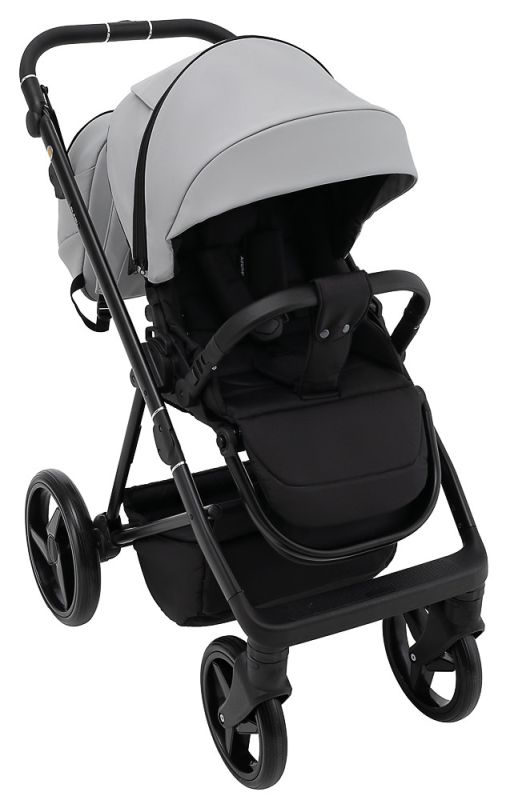 Коляска 2 в 1 Adamex Blanc Eco SA-3 светло-серый