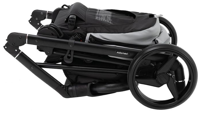Коляска 2 в 1 Adamex Blanc Eco SA-3 светло-серый