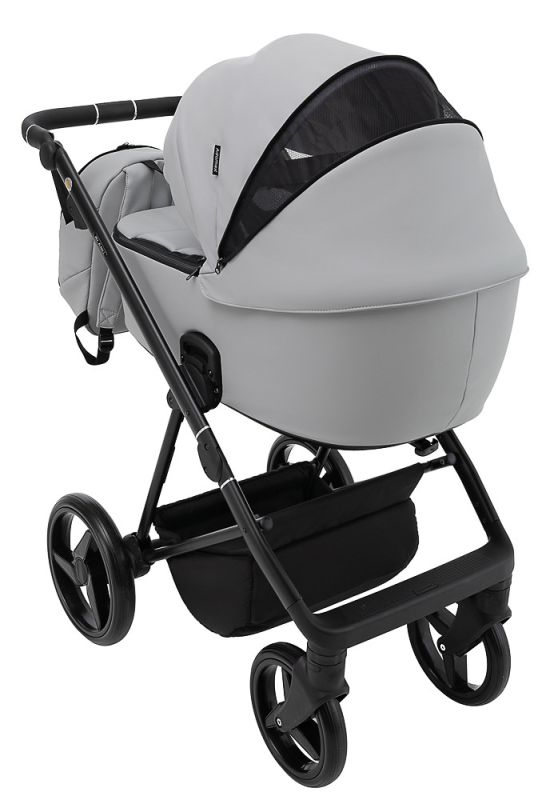 Коляска 2 в 1 Adamex Blanc Eco SA-3 светло-серый