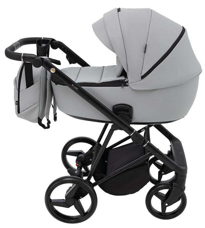 Коляска 2 в 1 Adamex Blanc Eco SA-3 светло-серый