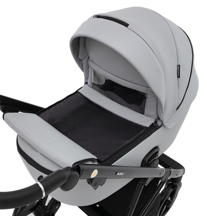 Коляска 2 в 1 Adamex Blanc Eco SA-3 светло-серый