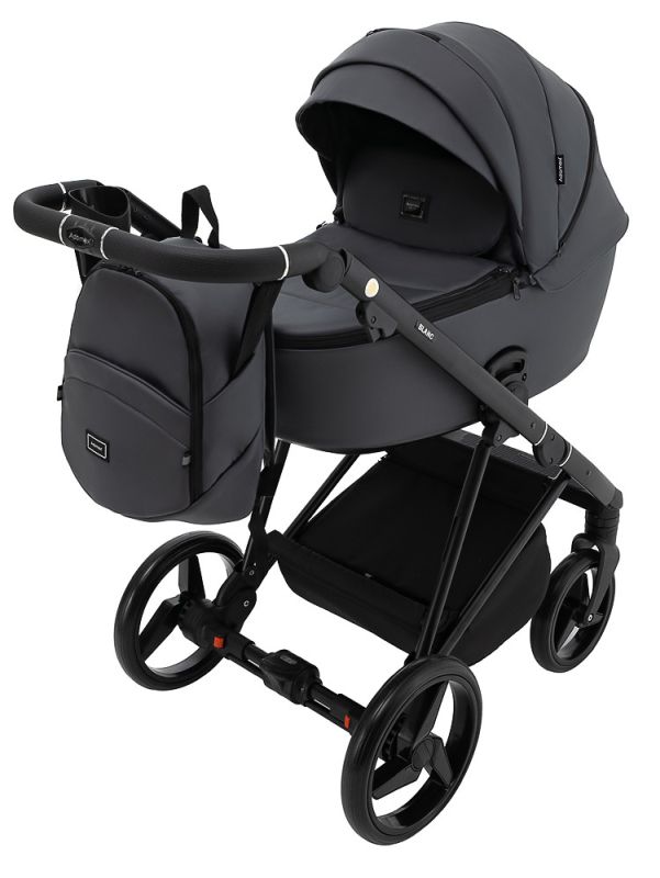 Коляска 2 в 1 Adamex Blanc Eco SA-5 графит