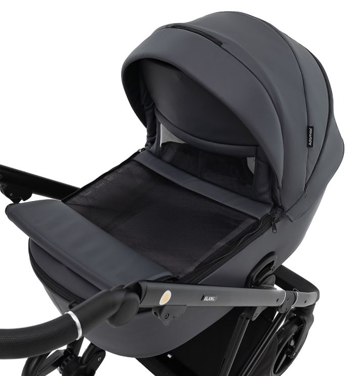 Коляска 2 в 1 Adamex Blanc Eco SA-5 графит