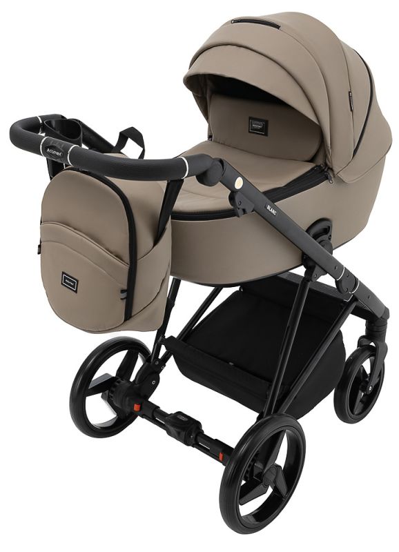 Коляска 2 в 1 Adamex Blanc Eco SA-9 темний капучіно
