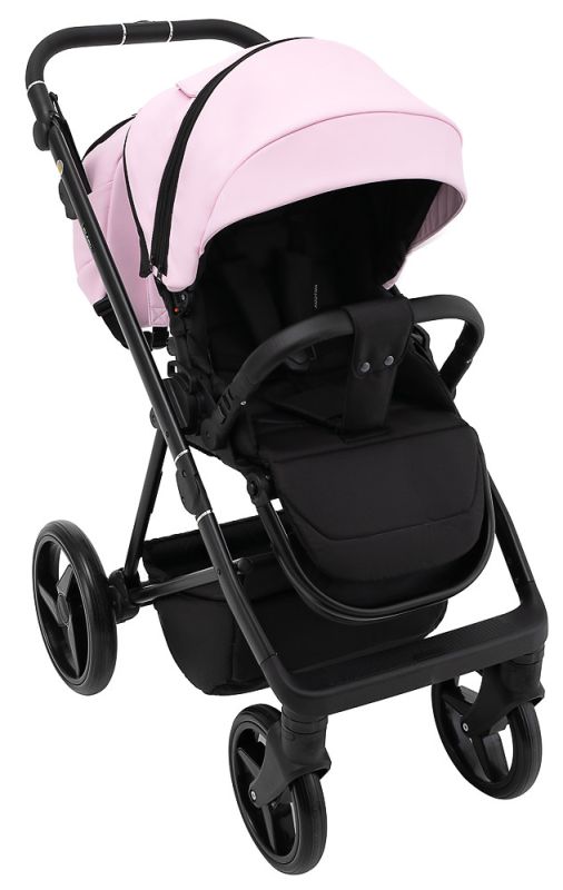 Коляска 2 в 1 Adamex Blanc Eco SA-16 розовый