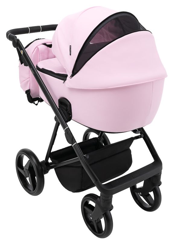 Коляска 2 в 1 Adamex Blanc Eco SA-16 розовый