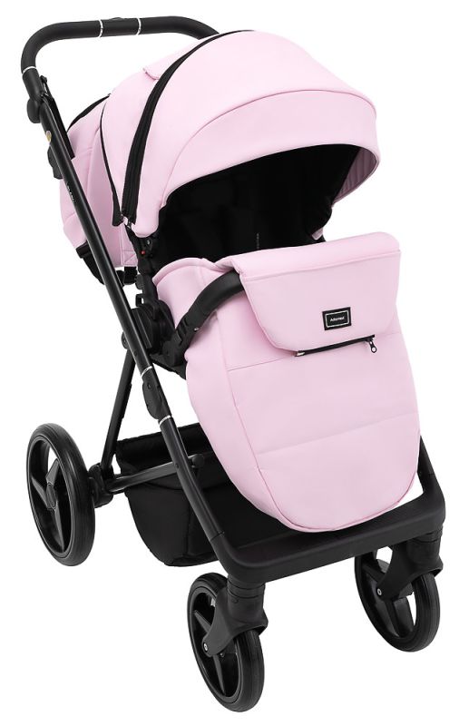 Коляска 2 в 1 Adamex Blanc Eco SA-16 розовый