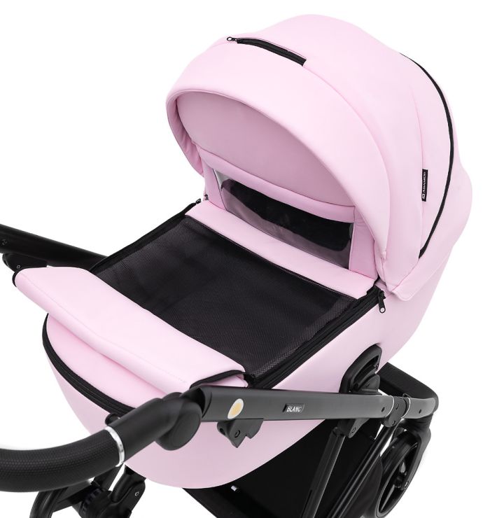 Коляска 2 в 1 Adamex Blanc Eco SA-16 розовый
