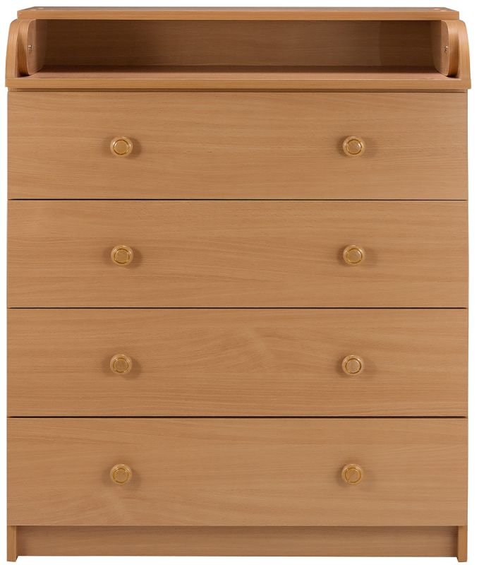 Пеленальный комод Babyroom Комод 4 тел.Big 102x80x50  бук