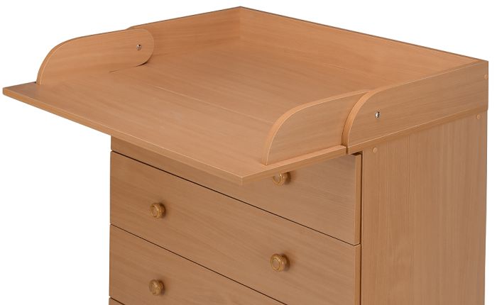 Пеленальный комод Babyroom Комод 4 тел.Big 102x80x50  бук