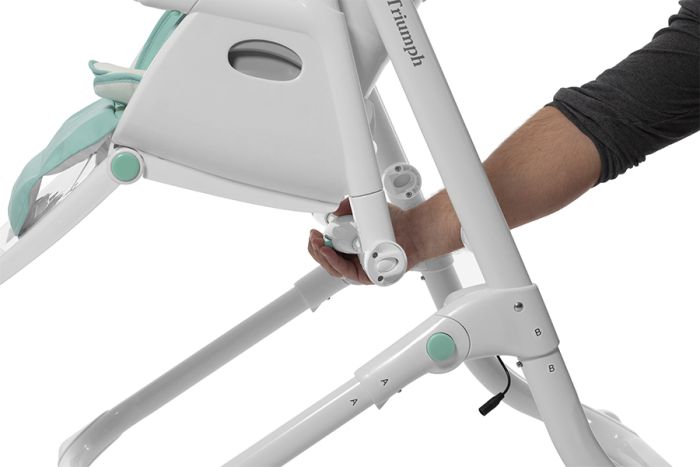 Стульчик-качели CARRELLO Triumph сенсорная панель CRL-10302 Mint Green