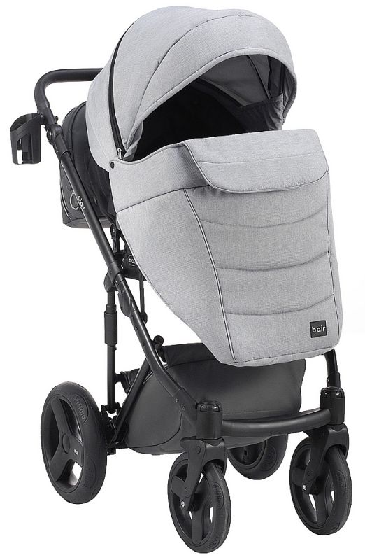 Коляска 2 в 1 Bair Play Plus Soft BPS-218 сірий - графіт (шкіра)