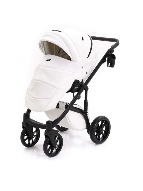 Коляска 2 в 1 Kidex K-Style Diamond White Handle Brown