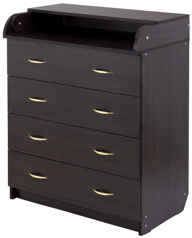 Пеленальный комод Babyroom Комод 4 тел.Big 102x80x50  венге