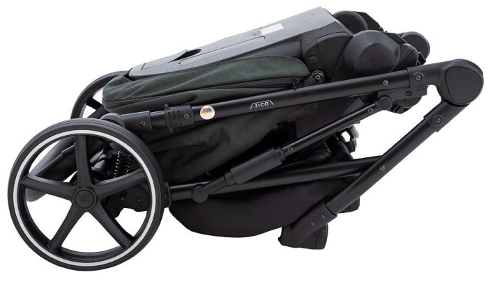 Коляска 2 в 1 Adamex Zico Lux TK-50 тёмно-зелёный