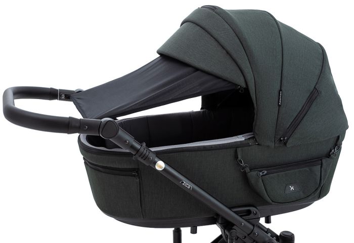 Коляска 2 в 1 Adamex Zico Lux TK-50 тёмно-зелёный