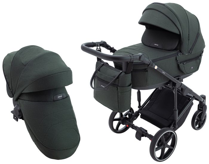 Коляска 2 в 1 Adamex Zico Lux TK-50 тёмно-зелёный