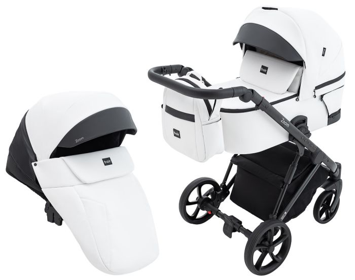 Коляска 2 в 1 Bair Zoom ECO ZE-11 белый
