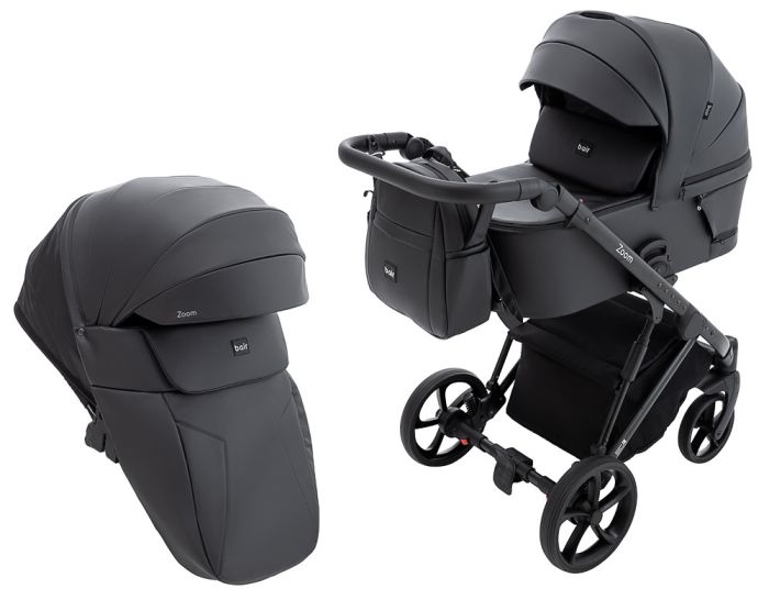Коляска 2 в 1 Bair Zoom ECO ZE-12 черный