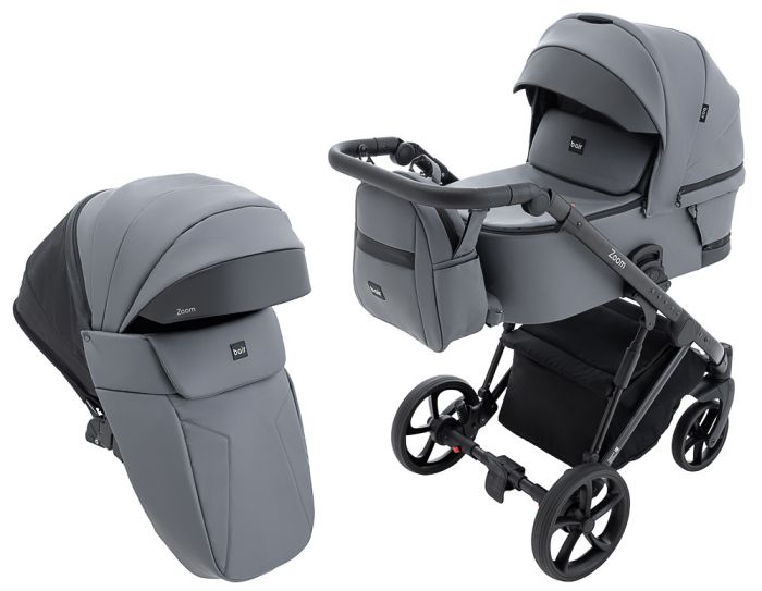 Коляска 2 в 1 Bair Zoom ECO ZE-47 темно-сірий
