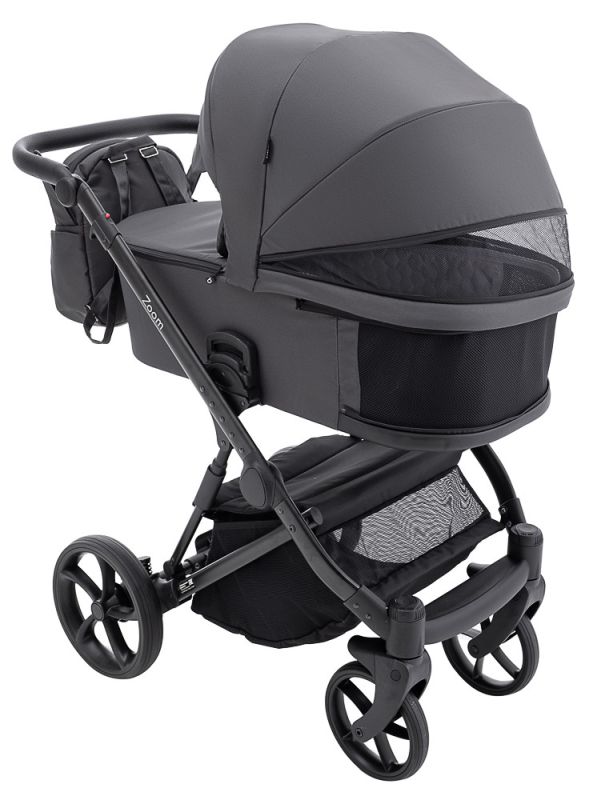 Коляска 2 в 1 Bair Zoom Soft BZ-747 черный