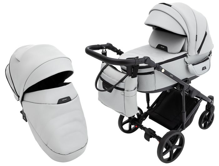 Коляска 2 в 1 Adamex Zico Eco Sa-3 светло-серый