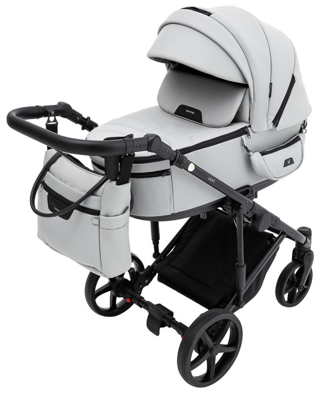 Коляска 2 в 1 Adamex Zico Eco Sa-3 светло-серый