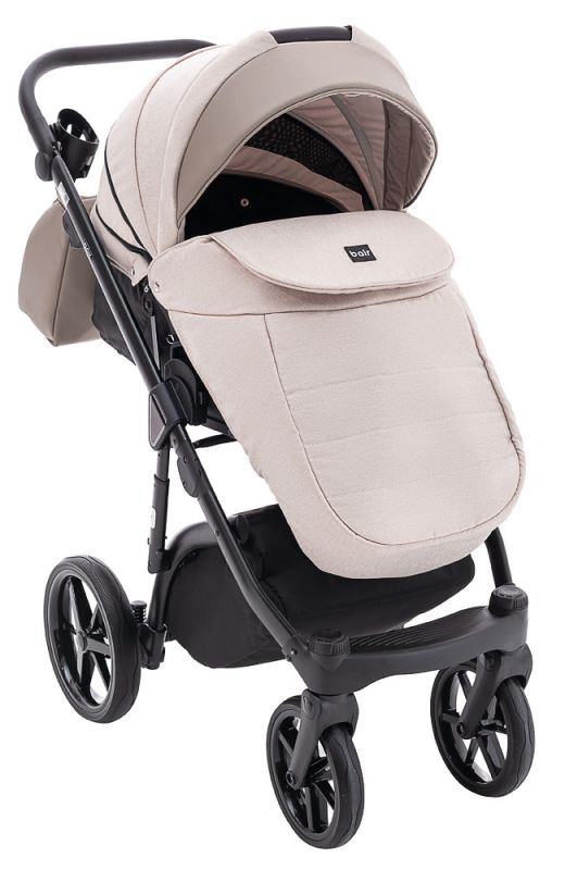 Коляска 2 в 1 Bair Bonita PS-160 бежевий / капучино