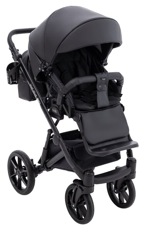 Коляска 2 в 1 Bair Kiwi Plus ECO BKP-15 черный