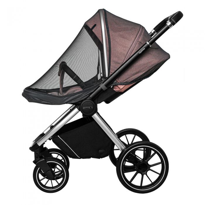 Коляска 2 в 1 CARRELLO Optima CRL-6503 Hot Pink в льне