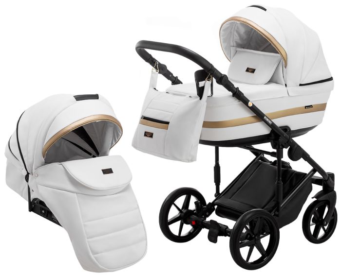 Коляска 2 в 1 Adamex Rimini ECO кожа 100% RI-200