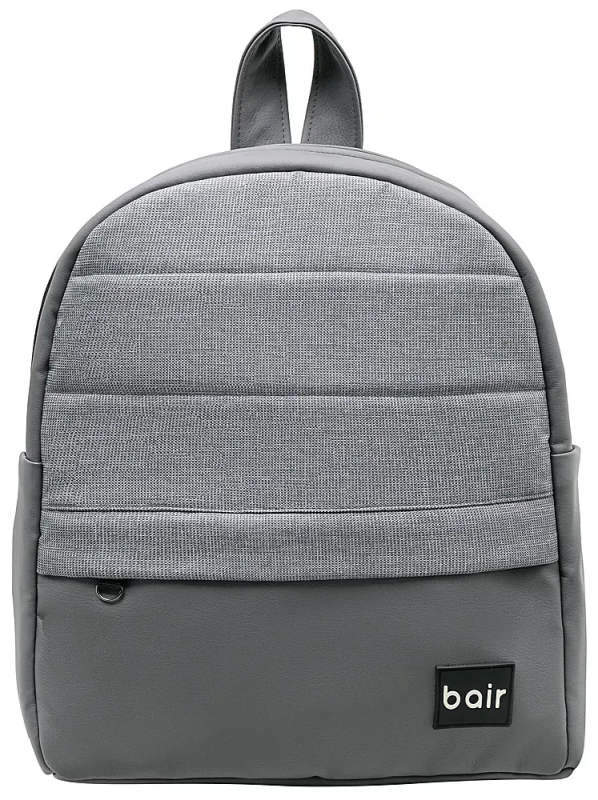 Коляска 2 в 1 для двойни Bair Kiwi DUO Soft BKP-218 серый