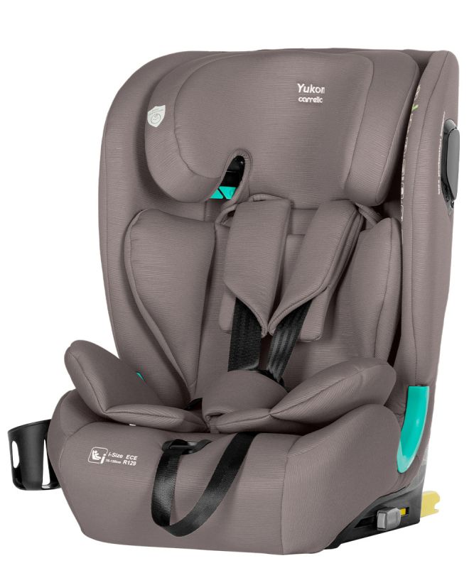 Автокресло CARRELLO Yukon CRL-15808 Sandstone Beige i-Size 76-150см ISOFIX с наклоном+подстаканник