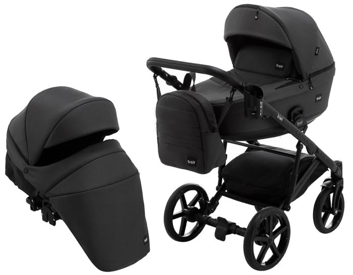 Коляска 2 в 1 Bair Kiwi Soft BKS-299 графит